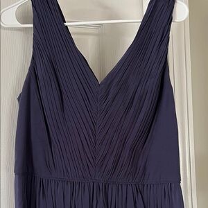 Boden Navy Pleated Sleeveless Dress - 10